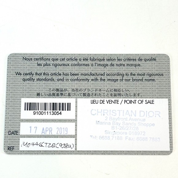 Christian Dior Trotter Saddle Bag Leather Navy - Picture 9 of 9